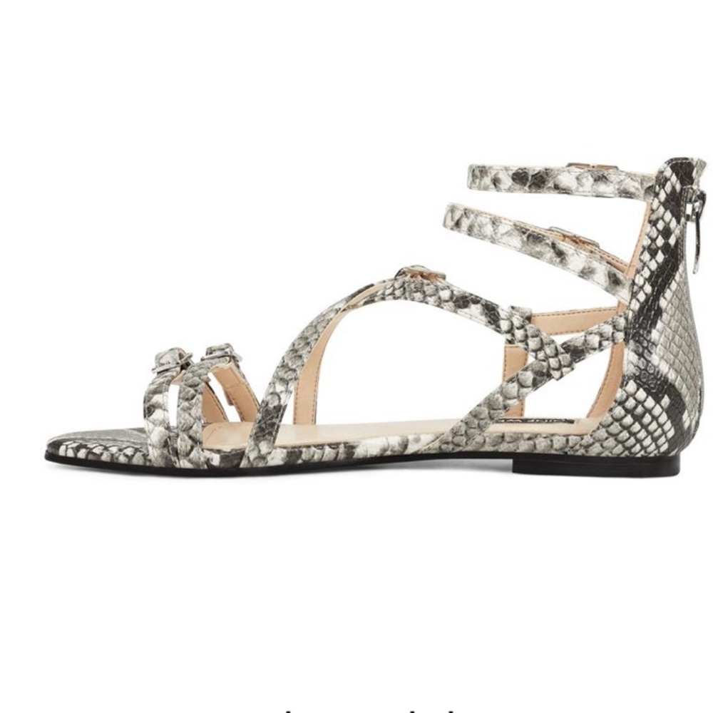 Nine West snake print sandals